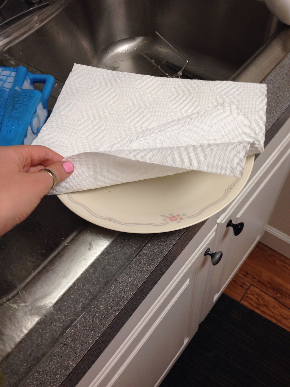 while oil is boiling place napkin on plate to place Oreos on when done frying