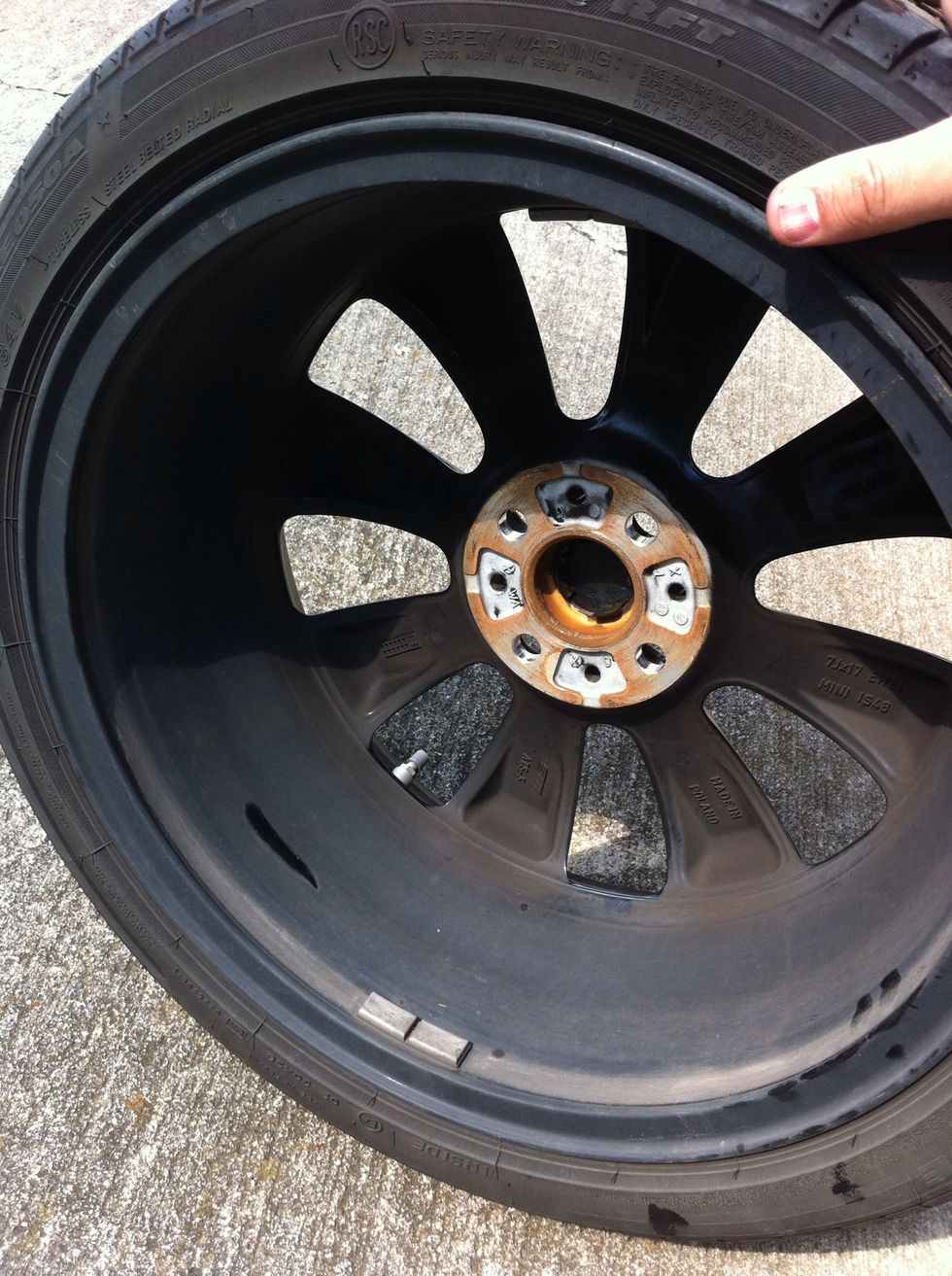 While paint is drying use this  time to wash the inside of  your wheel.