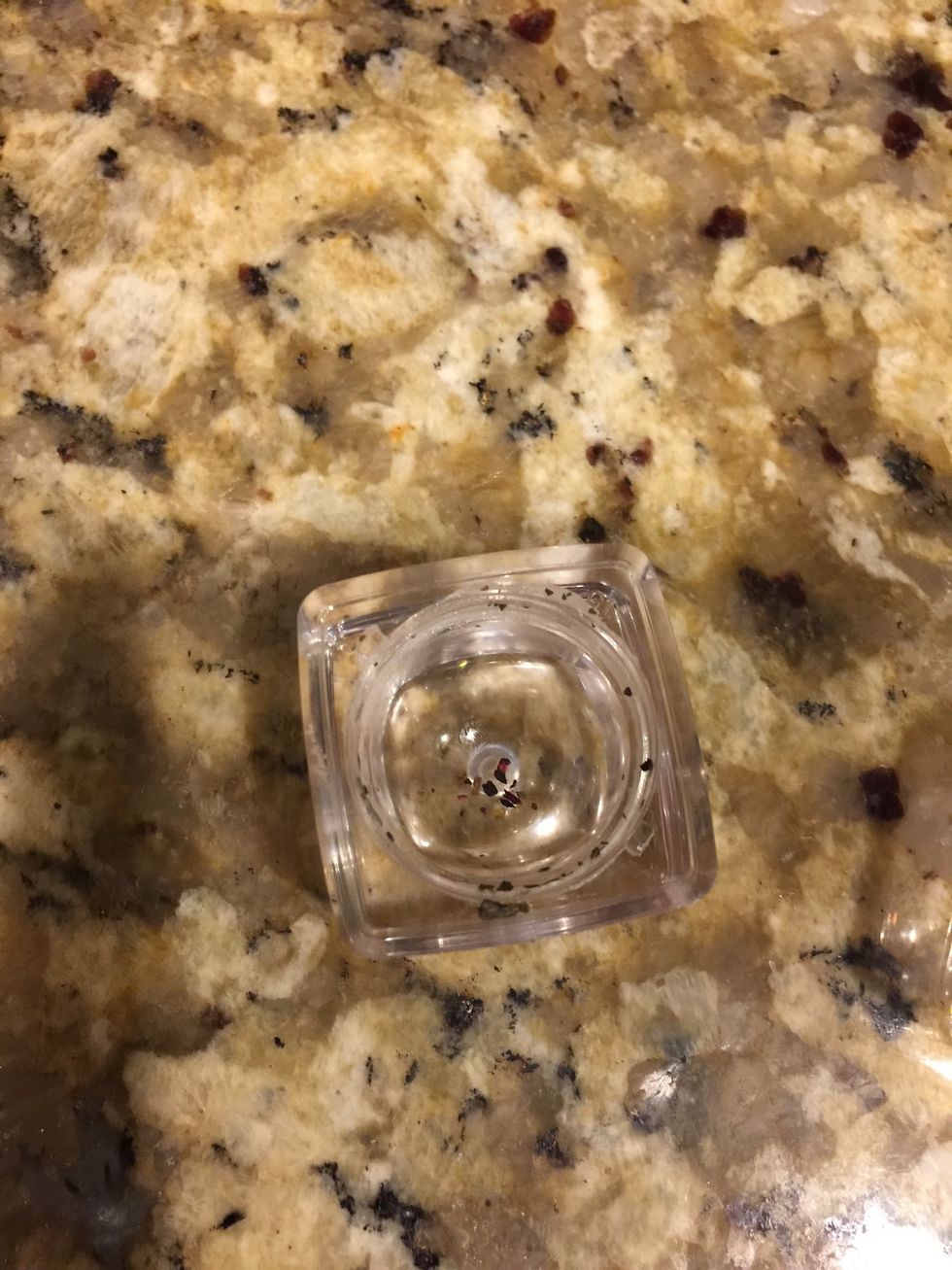 While the beeswax is melting you can open up a tea bag and put some of the tea in the bottom of the lip balm container (you don't have to do this)