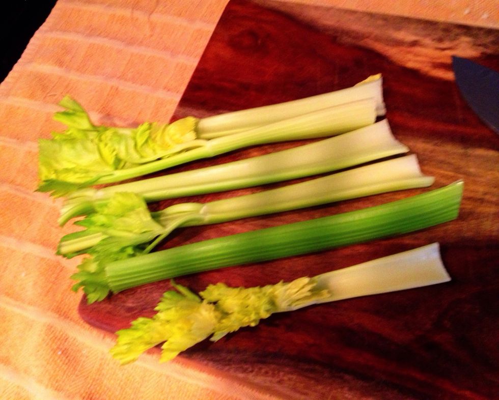 While the cauliflower is roasting, roughly chop your other ingredients.