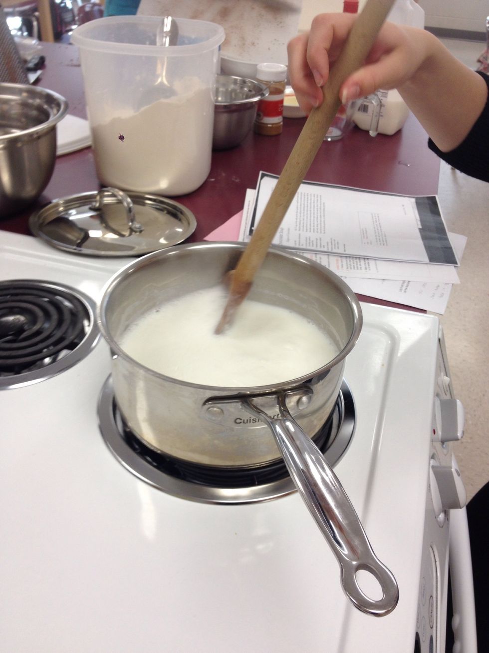 While the cookies are baking, make the rest of the chocolate soup