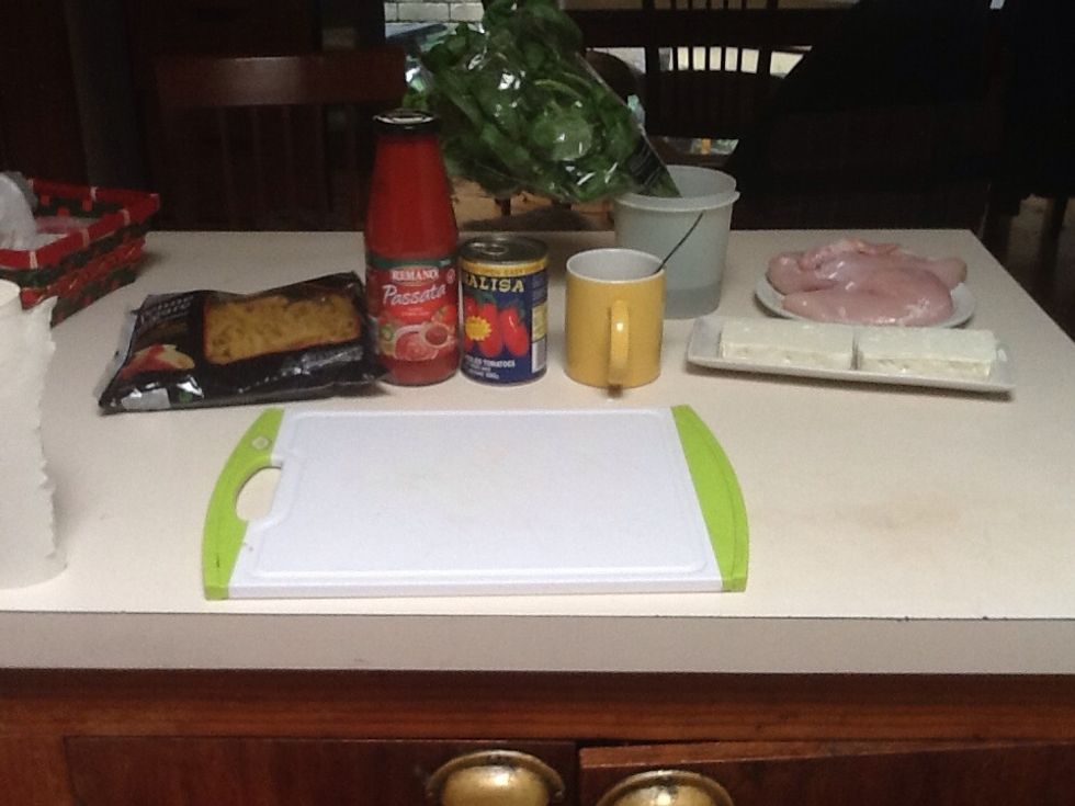 While water is boiling prepare your ingredients (in supplies list)