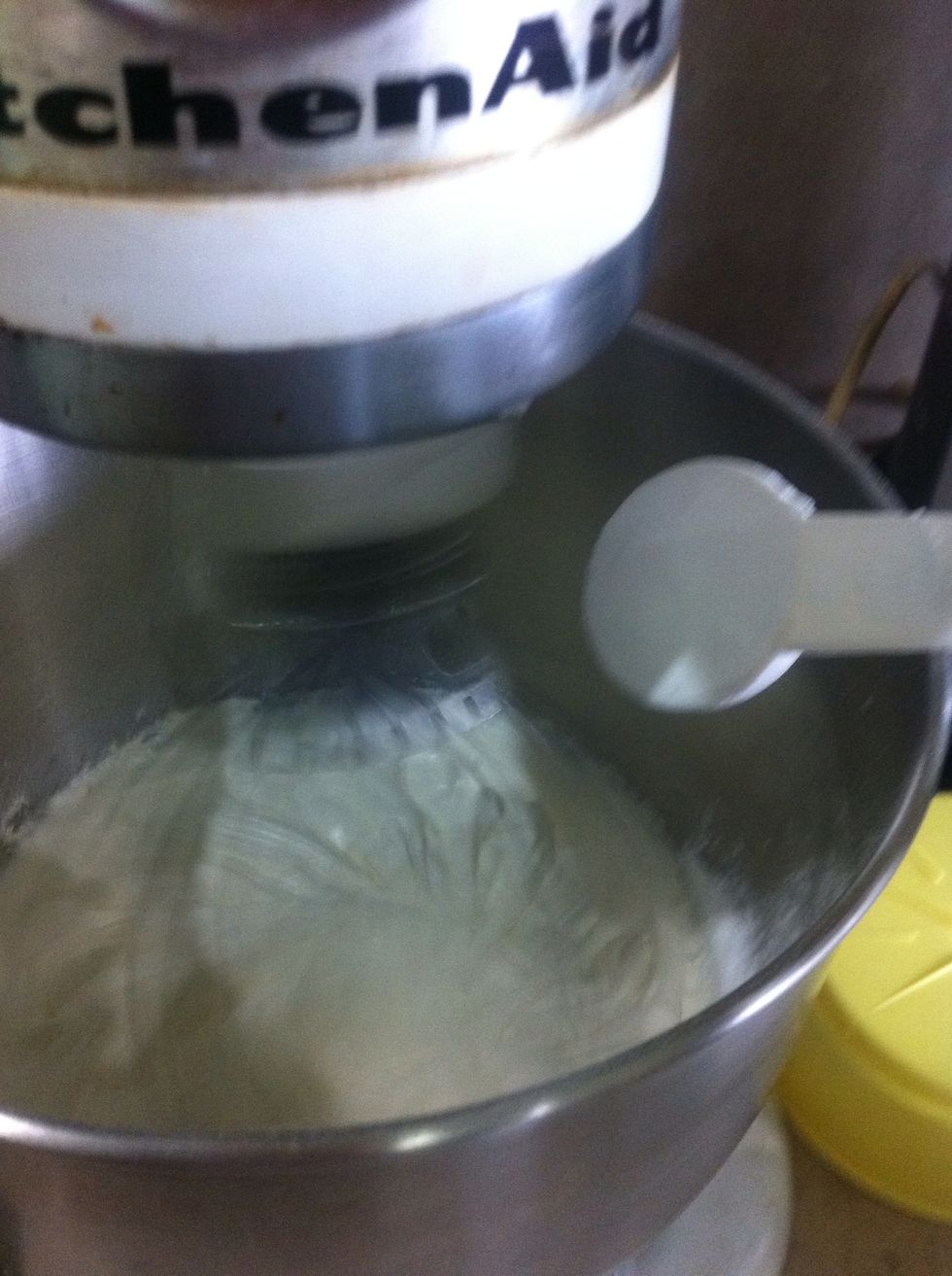 While whipping the cream put 4 tbsp. powdered sugar or depends to your taste. But not to many because it will affect the whipping cream and might not able to firm.