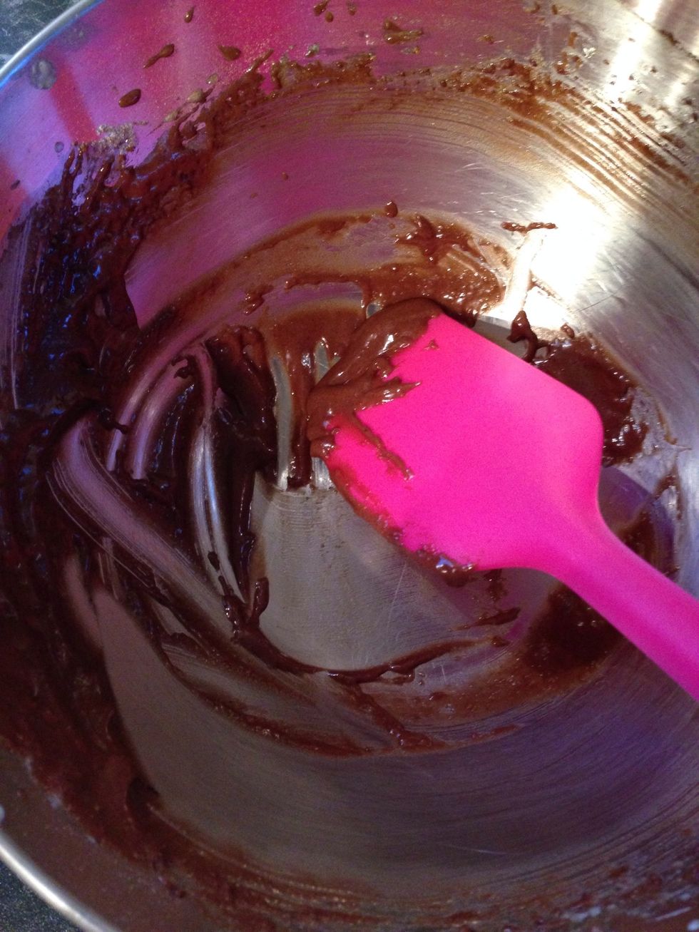 While you wait for the muffins to be done, you can lick the bowl.