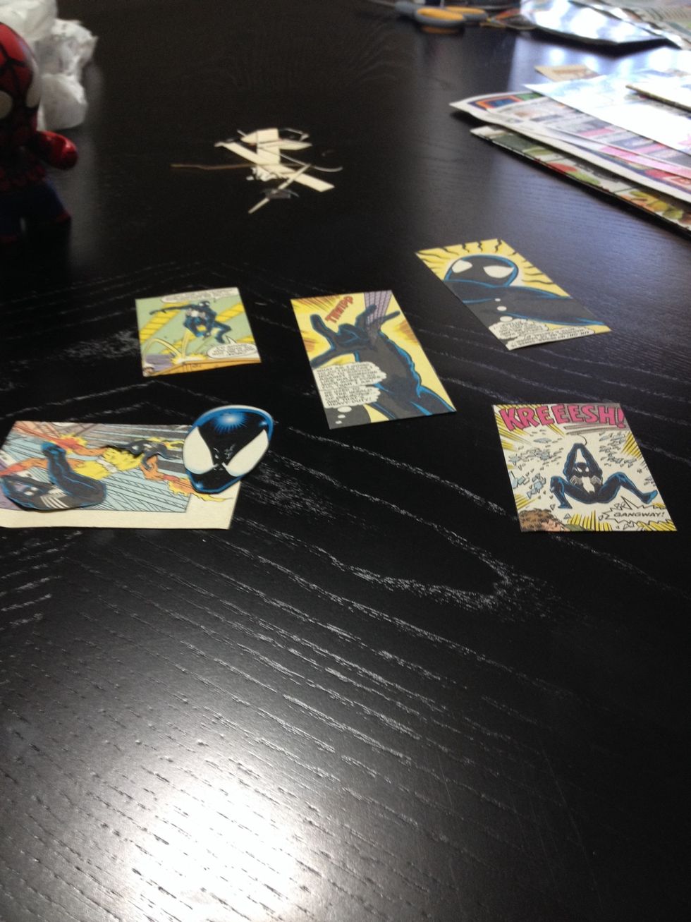 While you wait for the primer to dry, begin to cut out the pieces you will be glueing to the toy