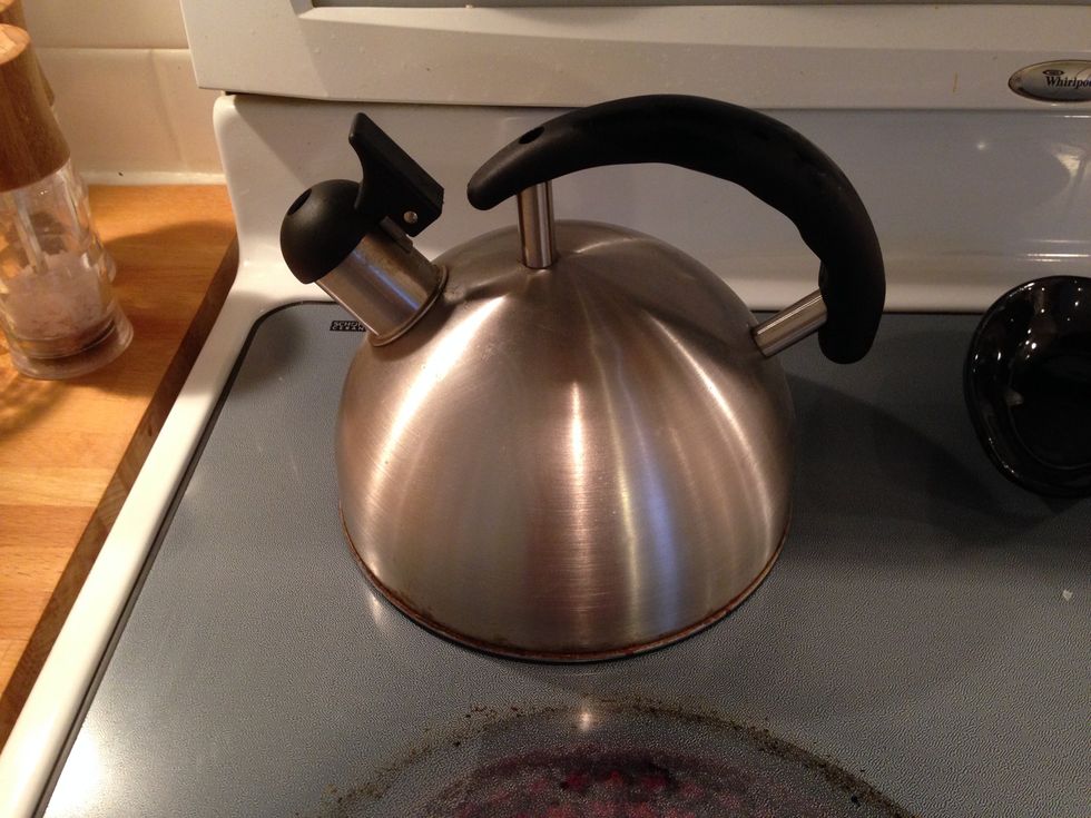 While your soap is in the microwave, start bowling your water.