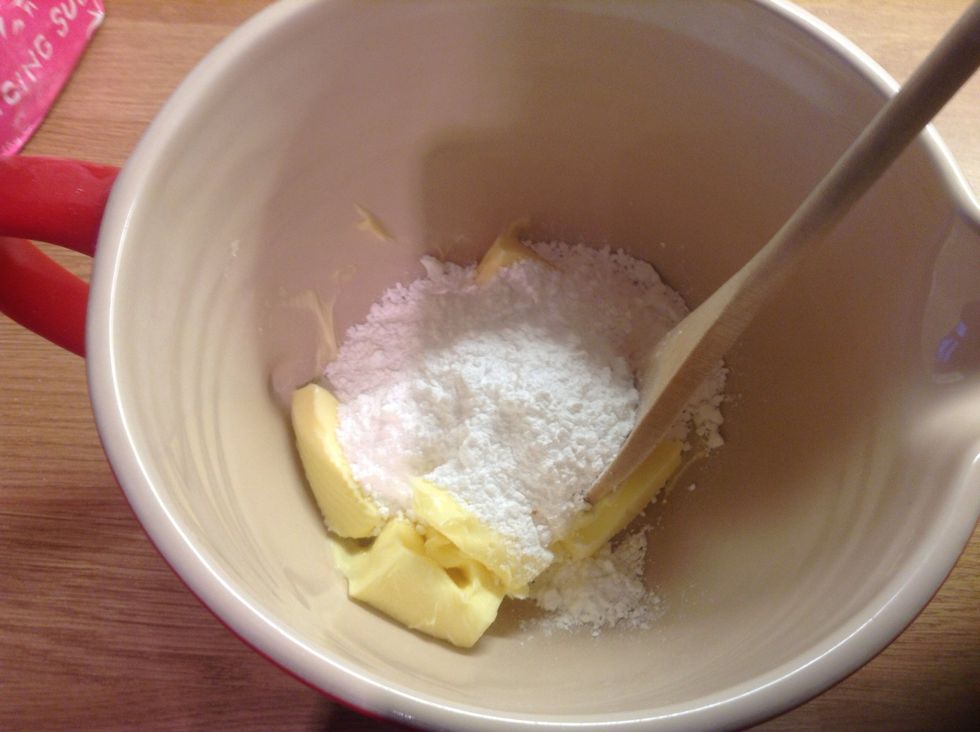 Whilst baking make the buttercream.