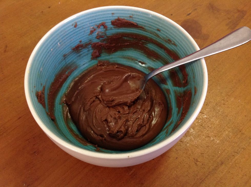 Whilst slice is baking, combine ingredients for icing