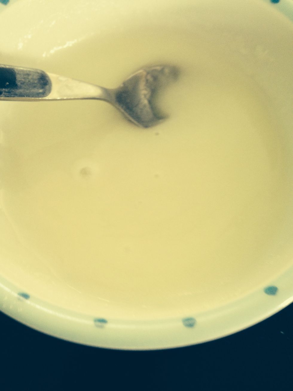 Whilst the muffins are cooking mix the 75 g of caster sugar with the lemon juice to make a paste it should be fairly runny (you may want to add a little milk)