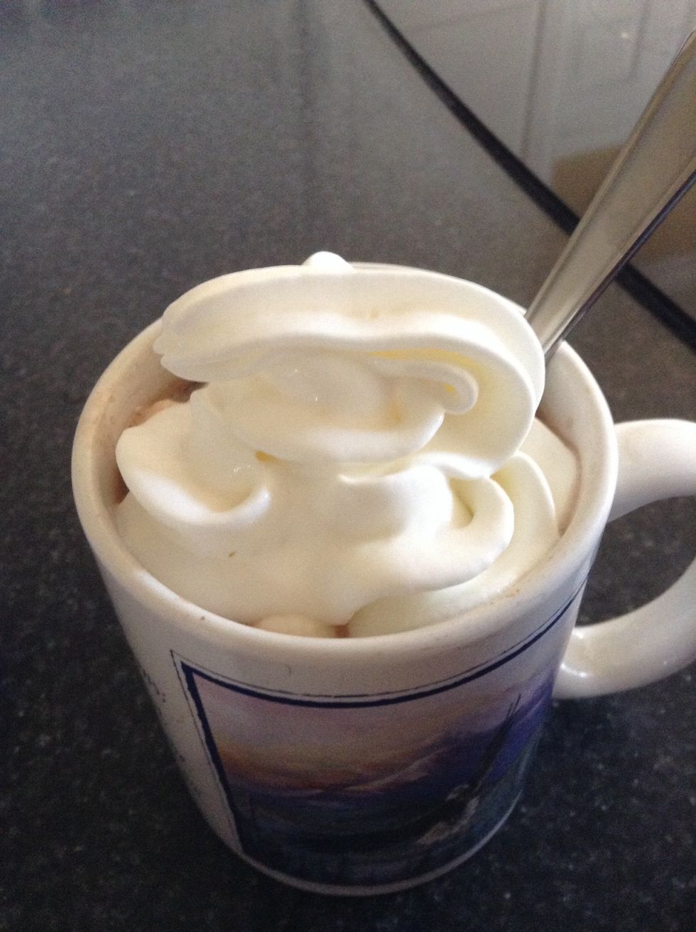 Whip cream too!