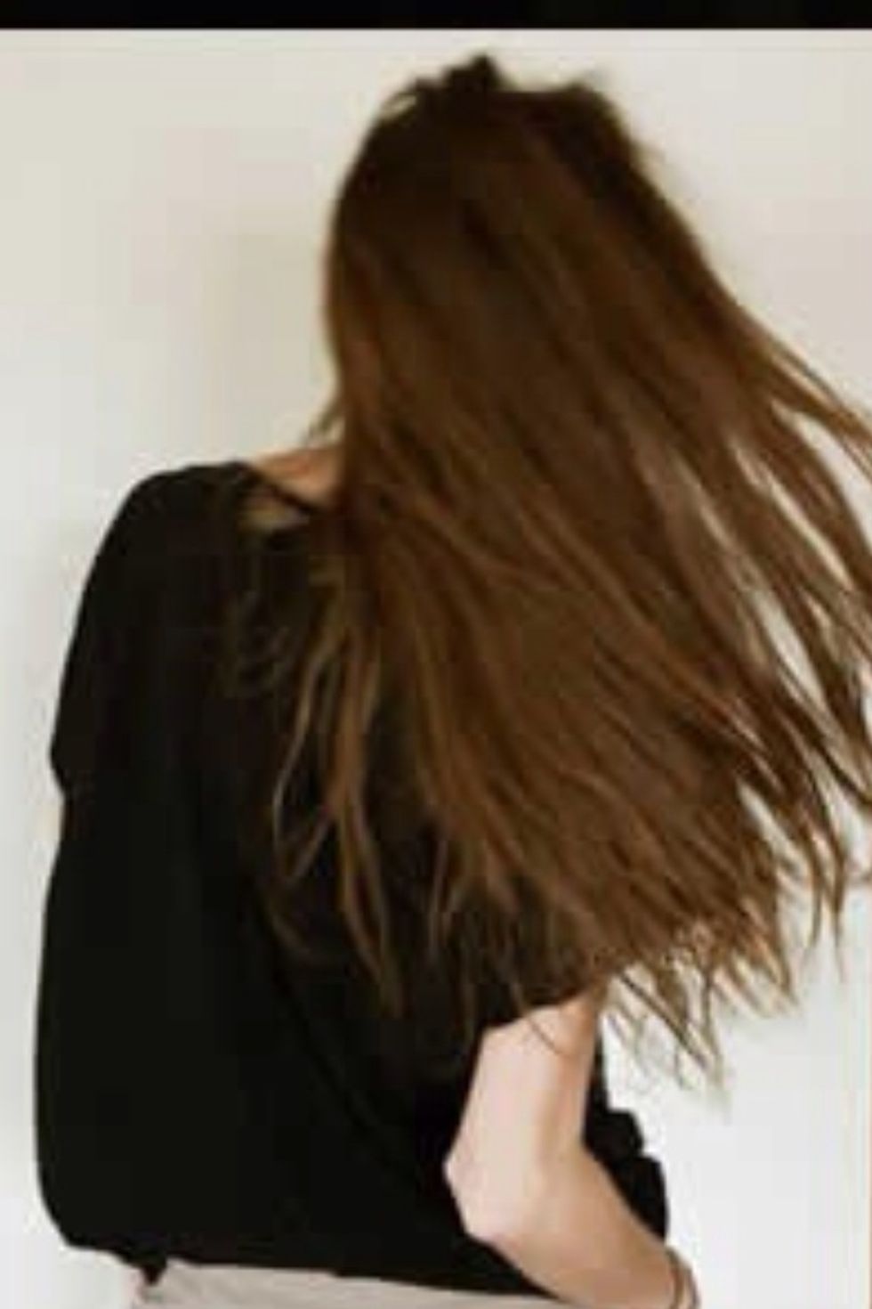Whip hair around a little to get the "messy" look