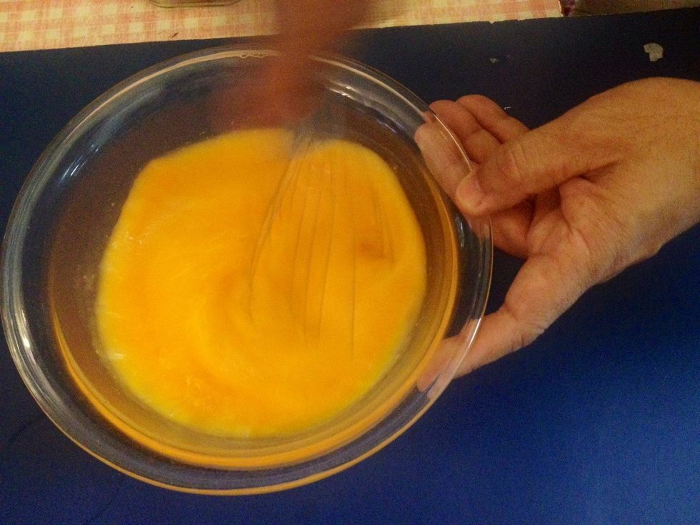 Whip till smooth consistency or slightly lighter in color.