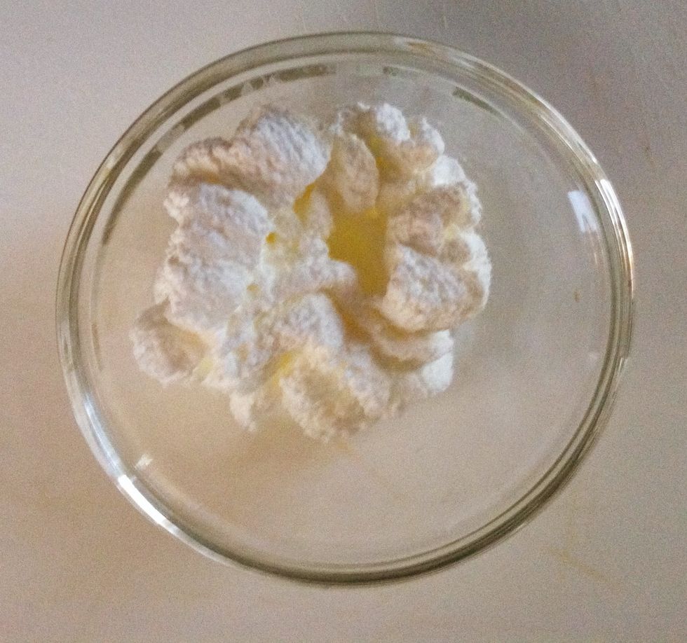 Whipped cream. Canned cream makes it easy to quickly use a small quantity.