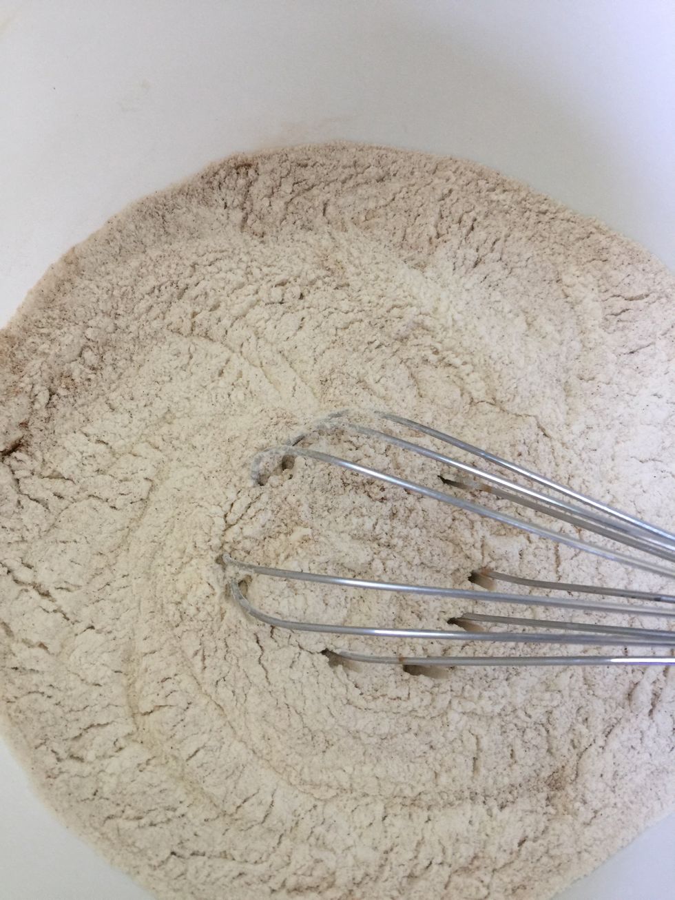Whisk all dry ingredients till well combined.