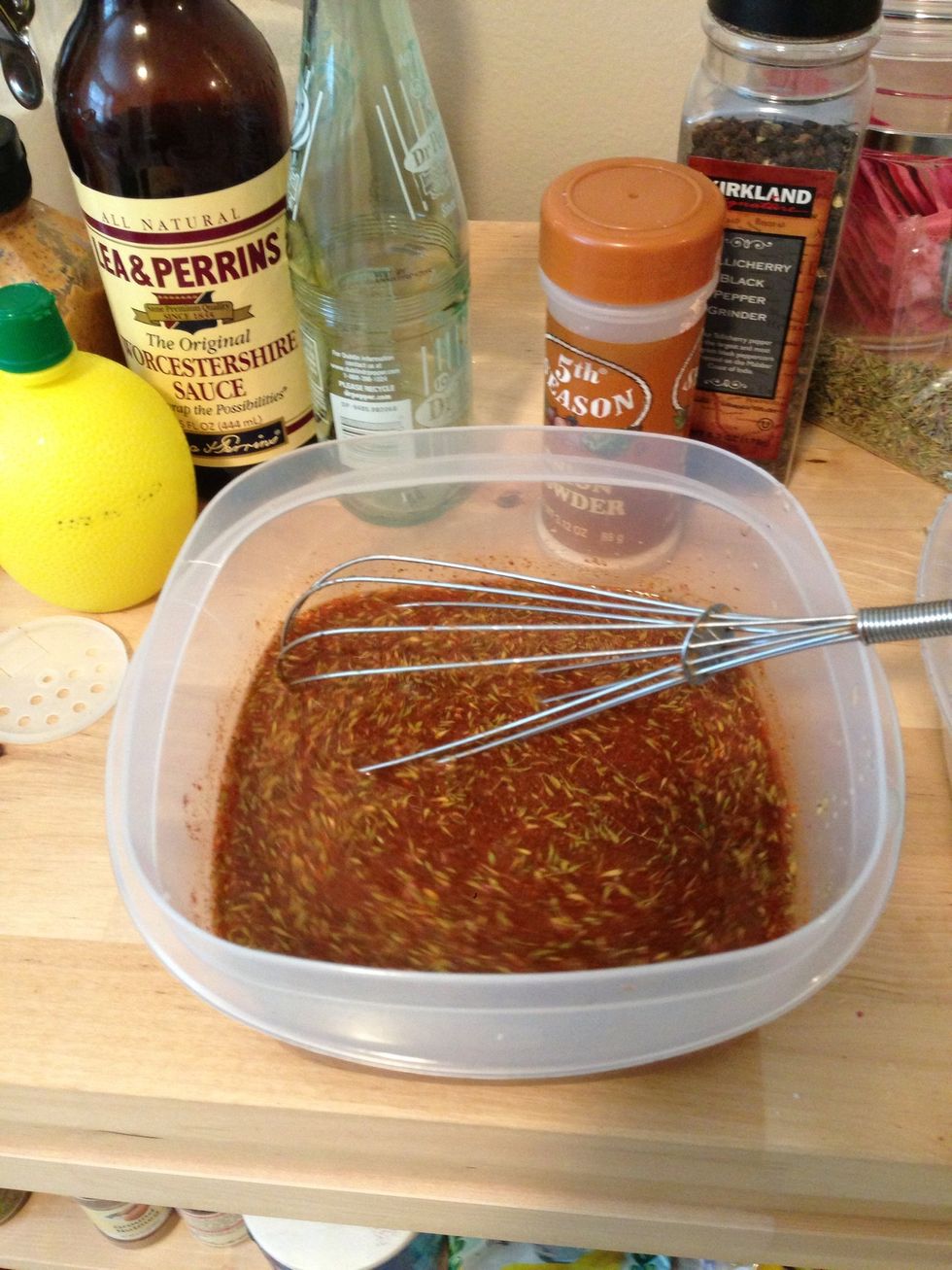 Whisk all of the bowl ingredients together.