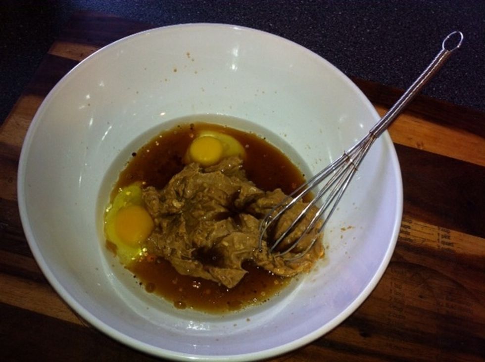 Whisk all the wet stuff together