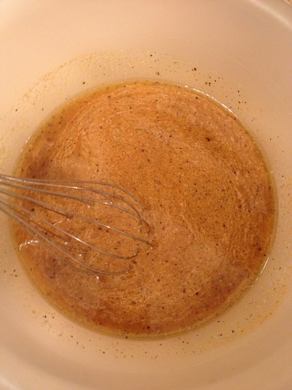 Whisk and blend well. Dip a clean spoon in and taste. Adjust seasonings.