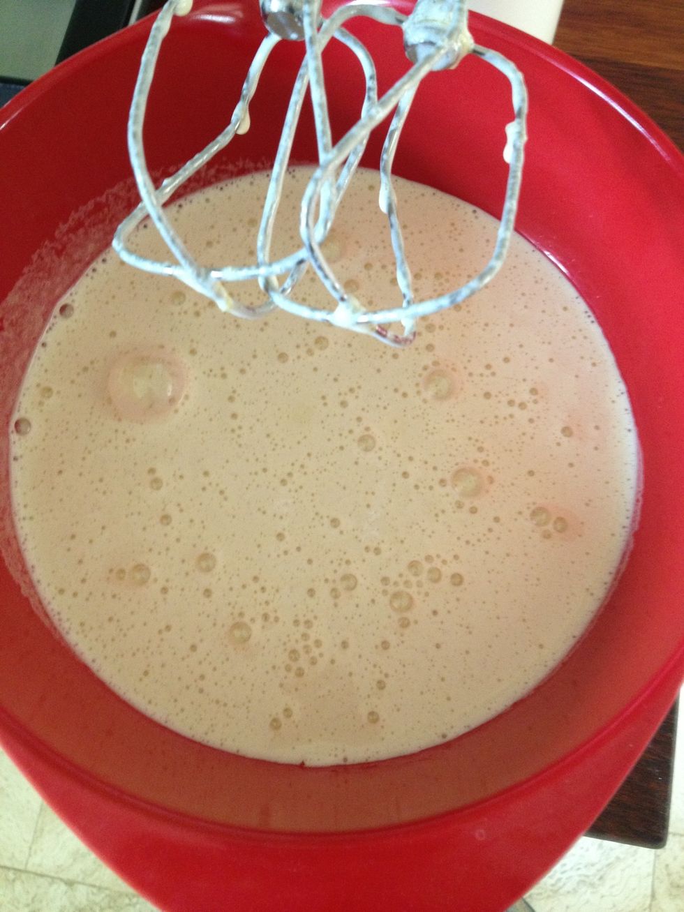 Whisk eggs and sugar for A LONG time. It must be very light (in colour) and airy.