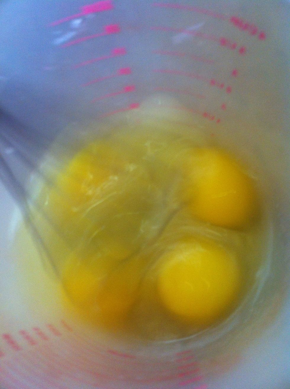 Whisk eggs....