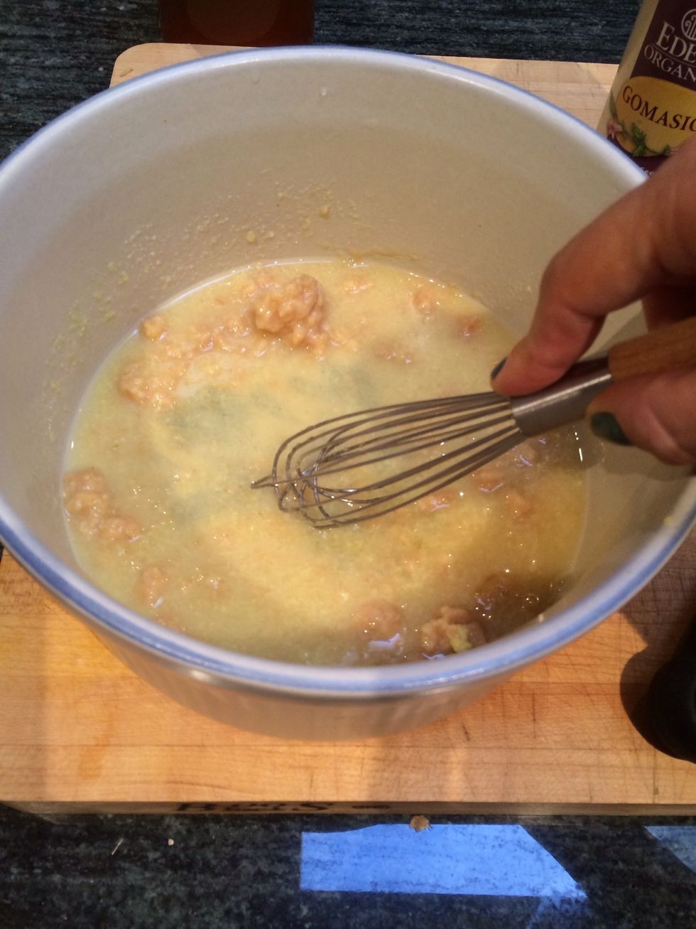 Whisk everything well.