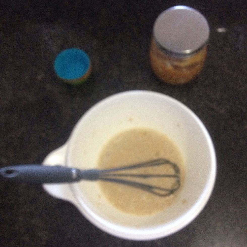 Whisk gently until it all comes together. TIP: the more you whisk it, the more they will grow in the oven. However, they most likely will deflate when cooled down.