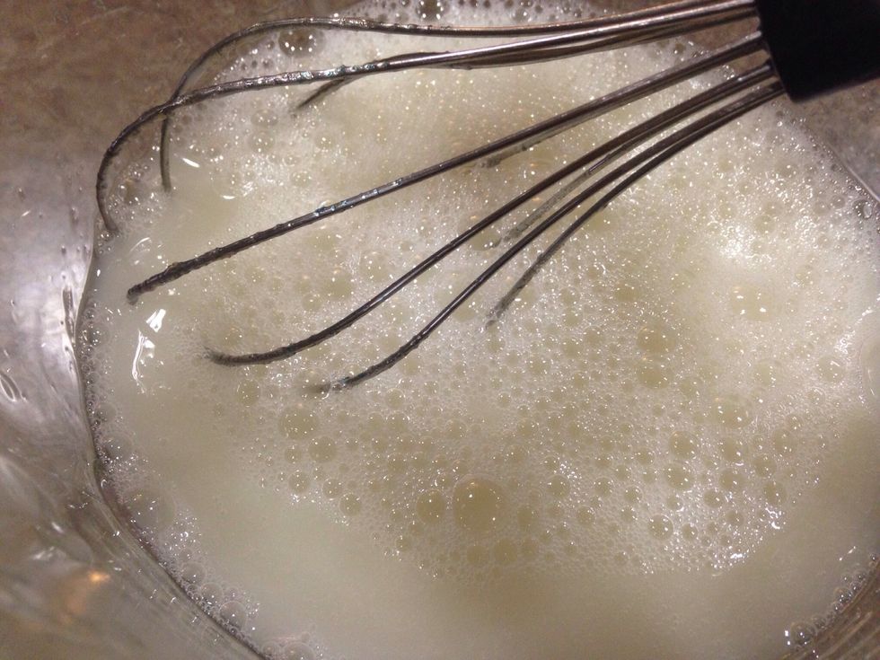 Whisk in 1c chilled pi\u00f1a colada mix.