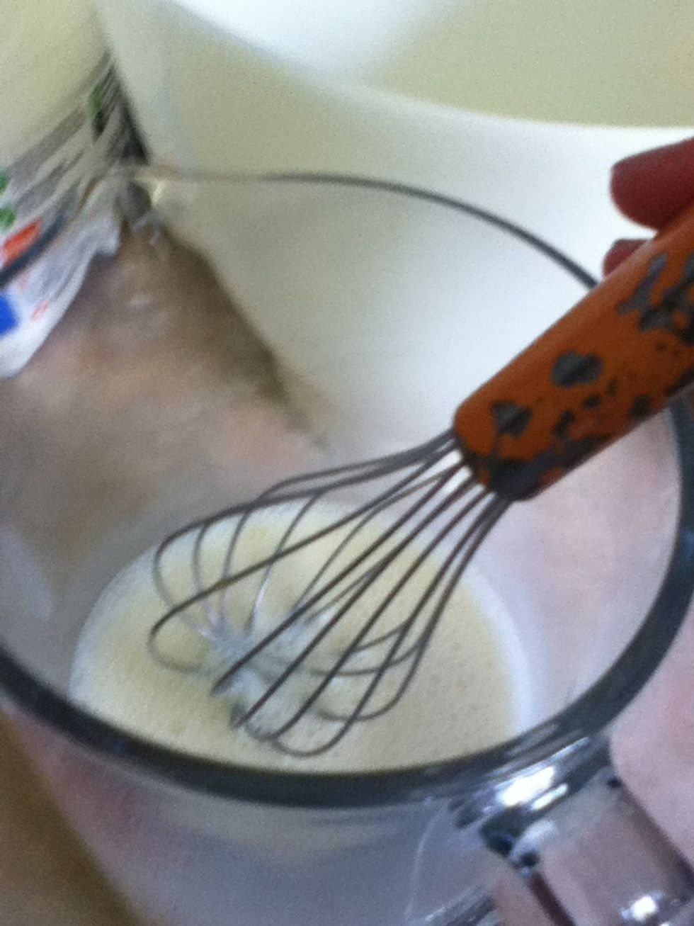 Whisk in the milk