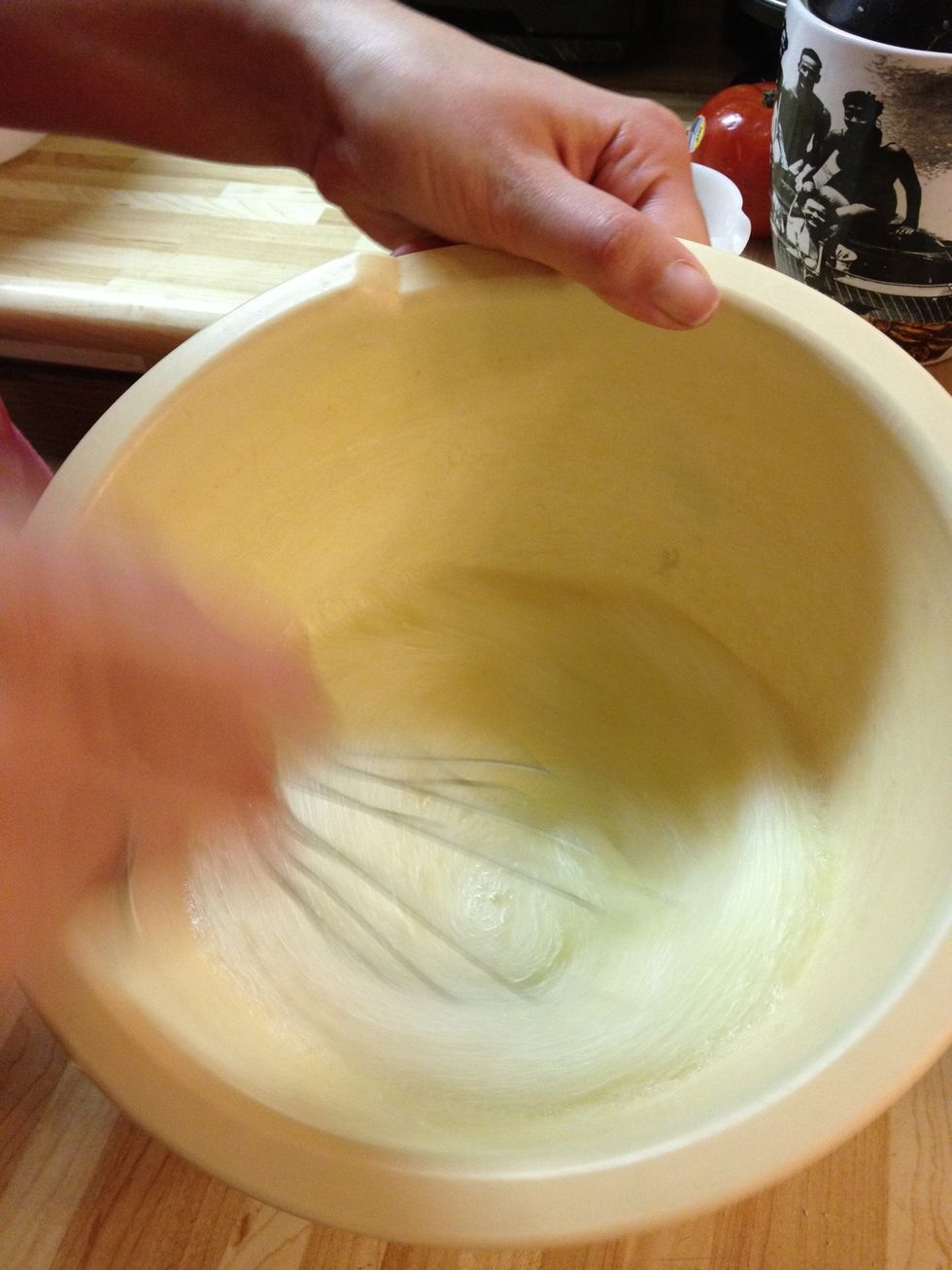 Whisk ingredients together