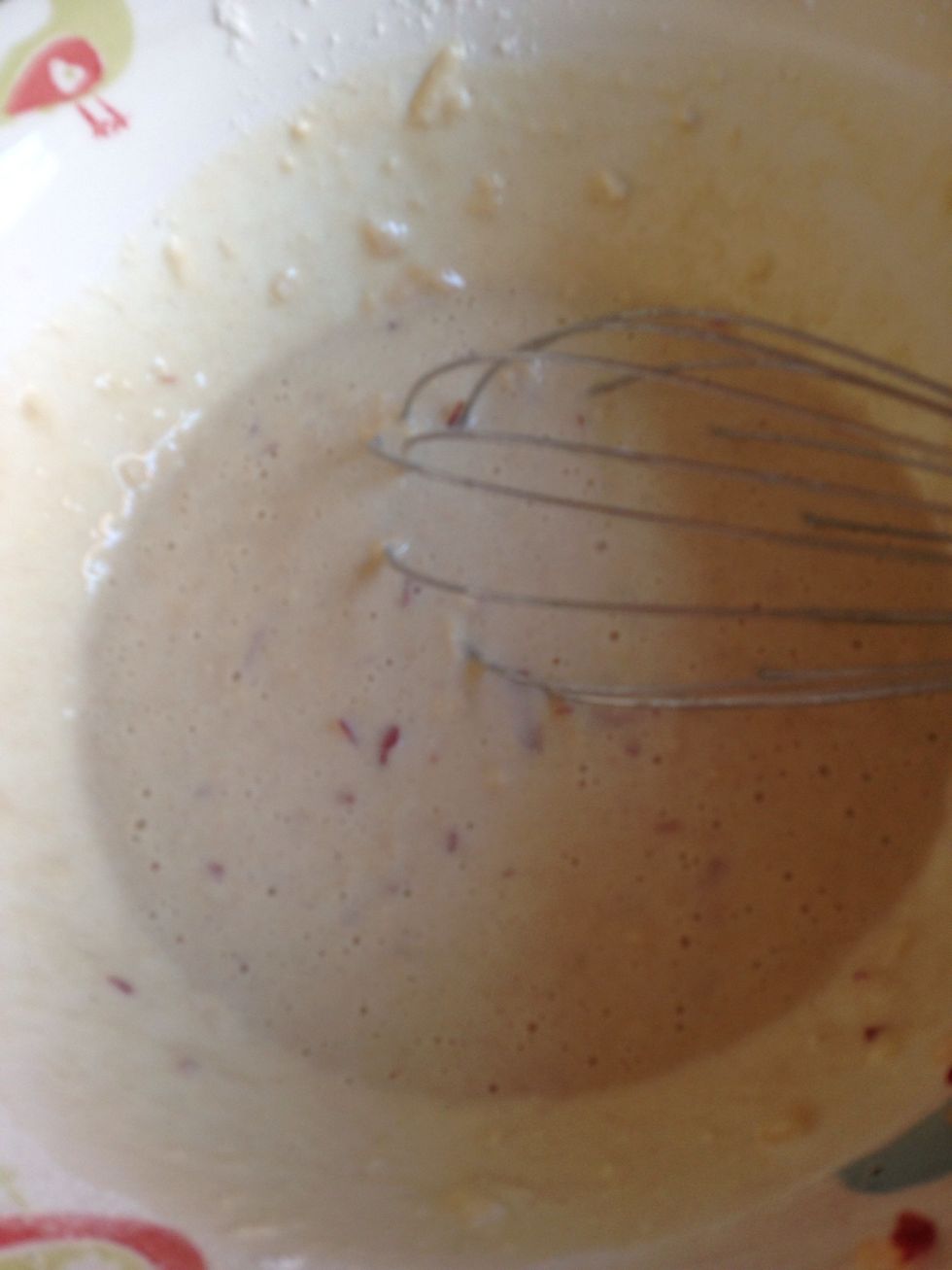 Whisk into a thick batter.