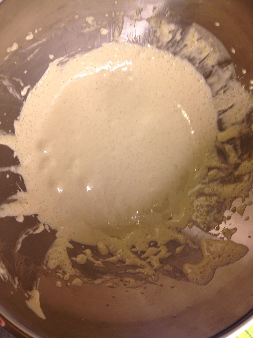 Whisk it fluffy.