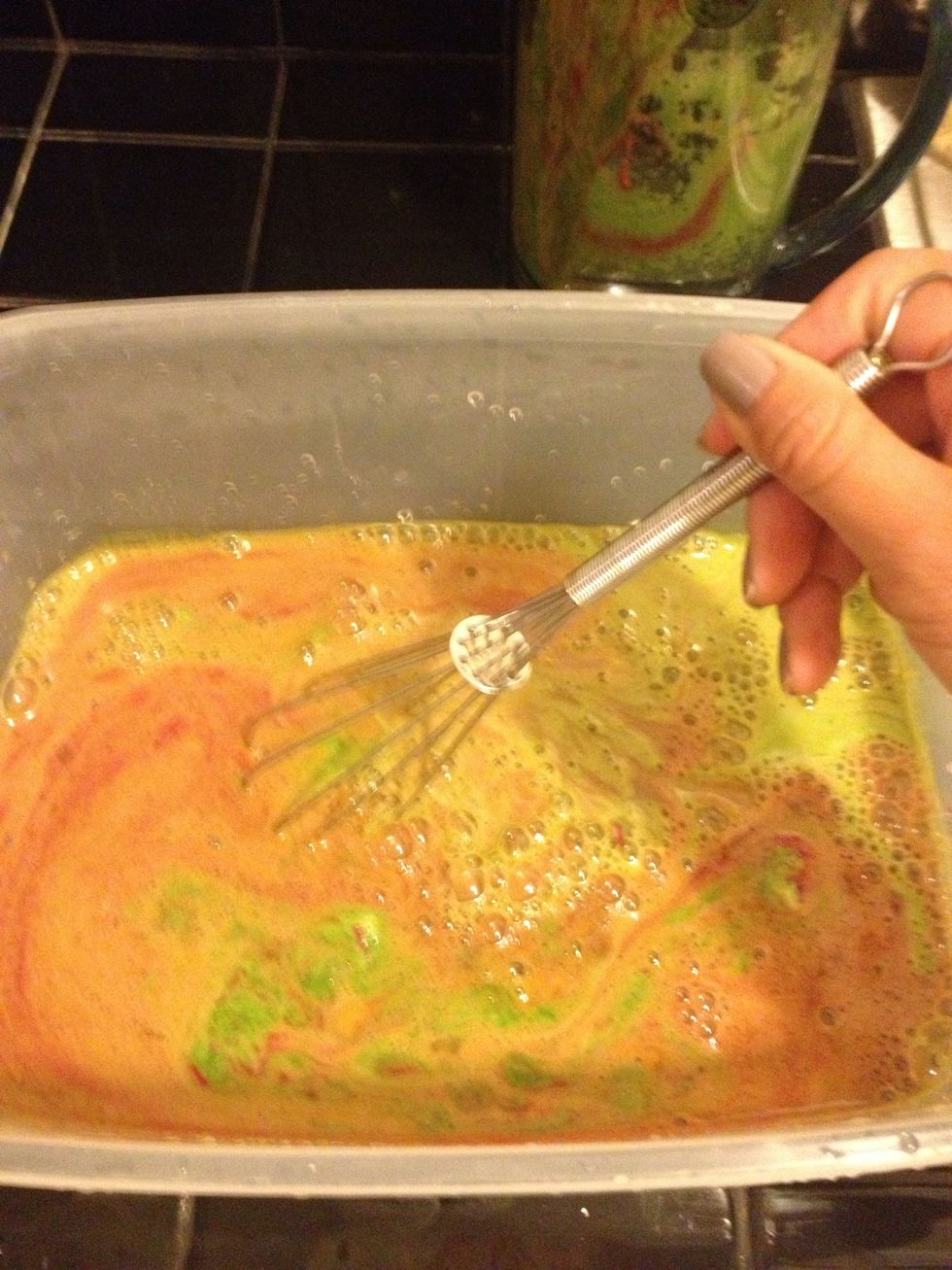 Whisk it up to evenly distribute