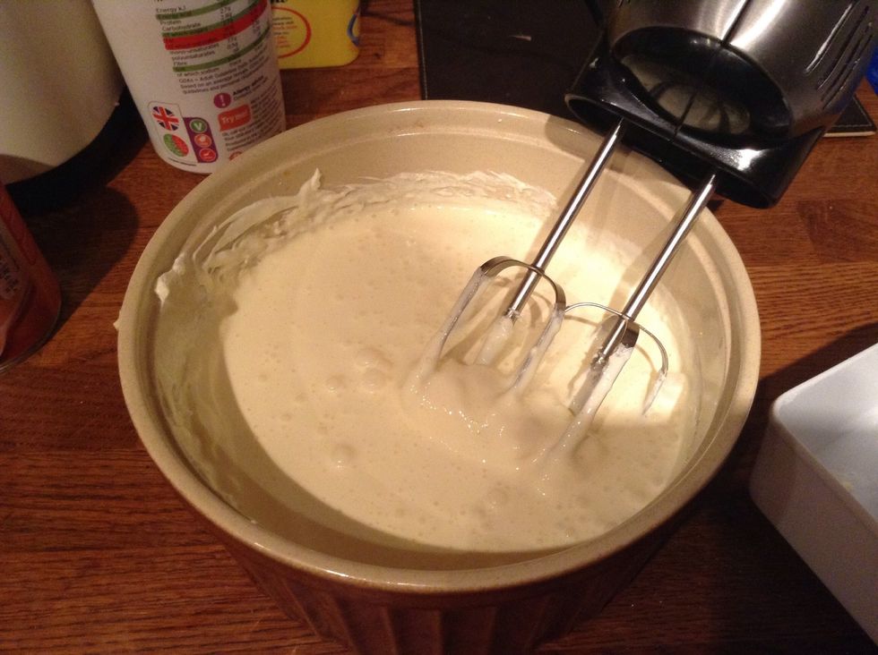 Whisk on a low heat until the mixture looks like....