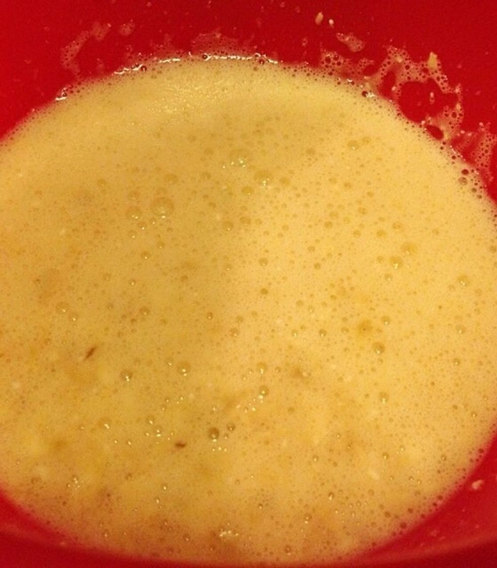 Whisk or stir the batter.