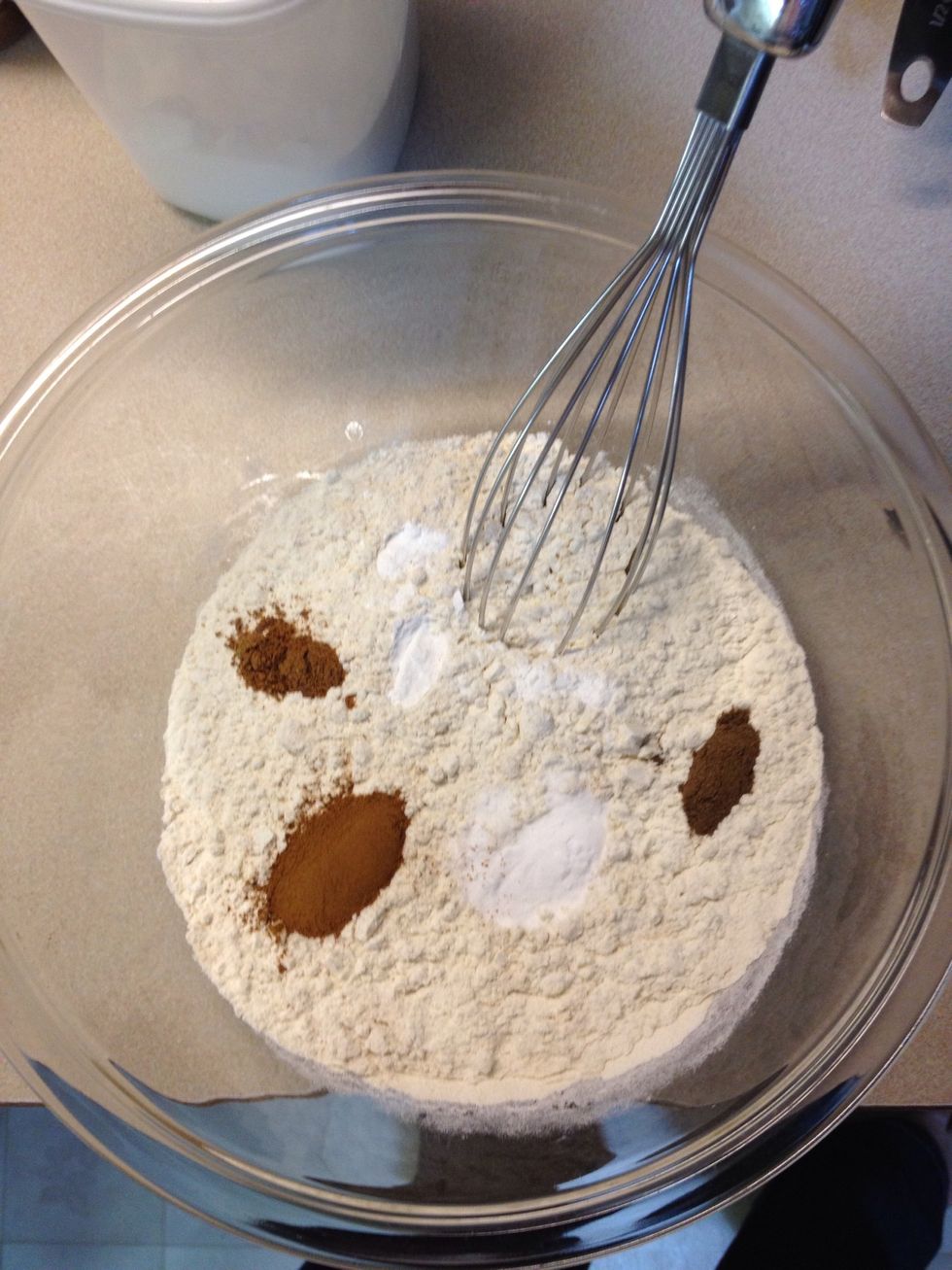 Whisk the dry ingredients together!