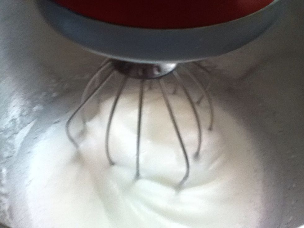 whisk the egg whites until foamy.