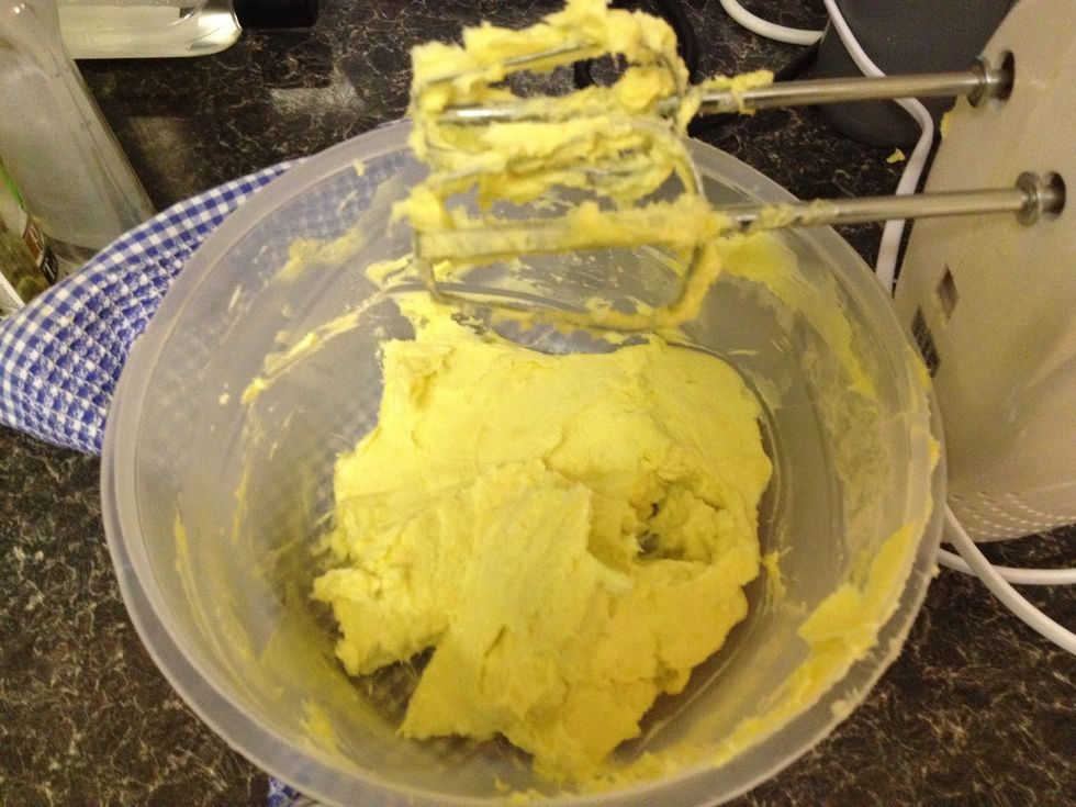 Whisk the Shea butter until it is smooth.