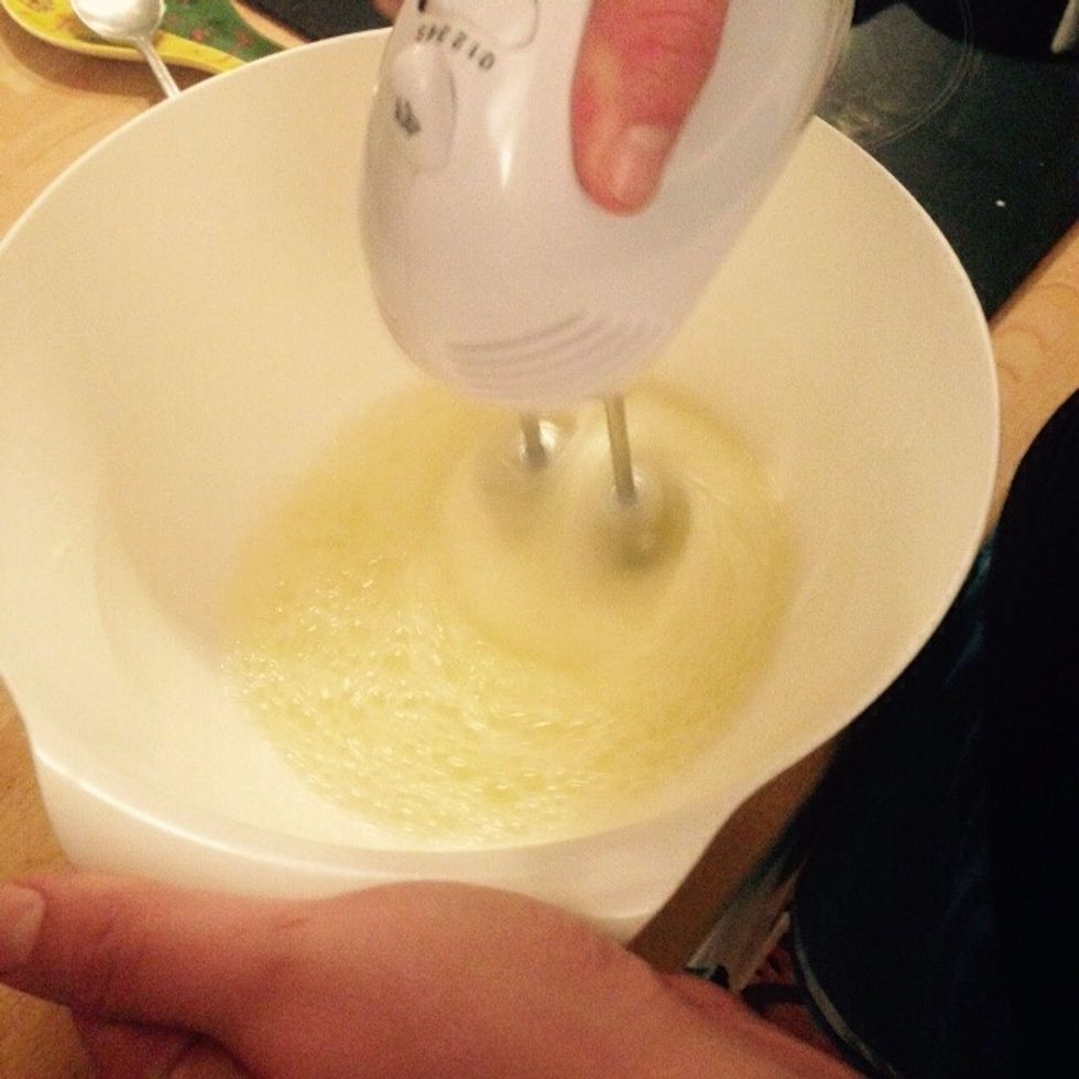 Whisk the whites now
