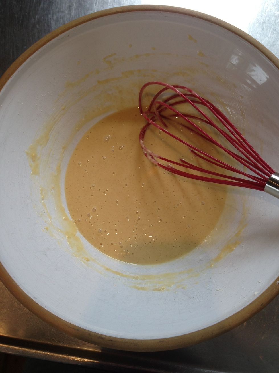 Whisk 'till even consistency.