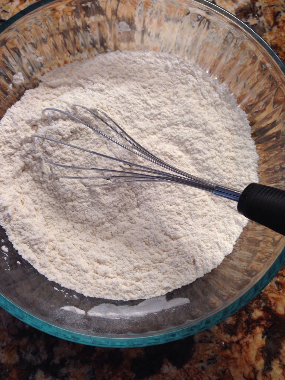 Whisk together all dry ingredients until light and fluffy!