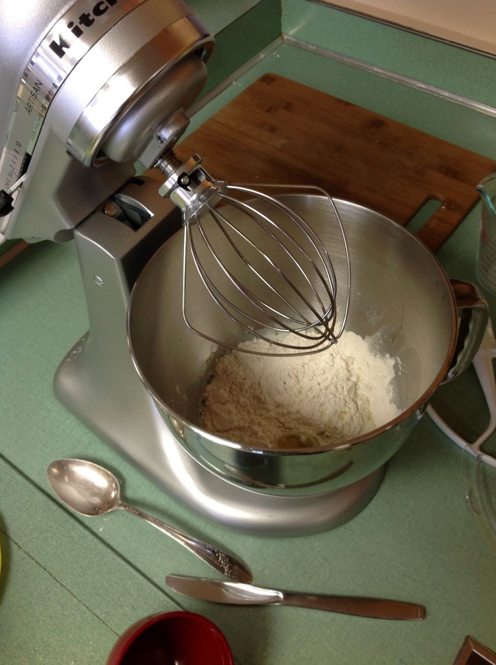 Whisk together crepe mixture until smooth.