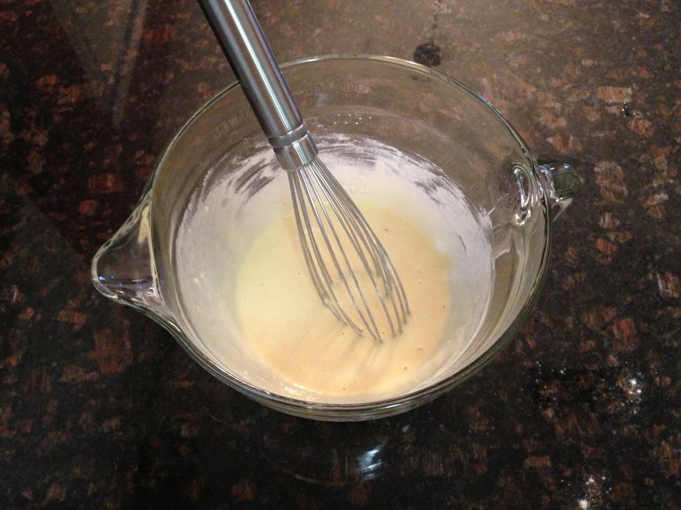 Whisk together until smooth & no lumps.