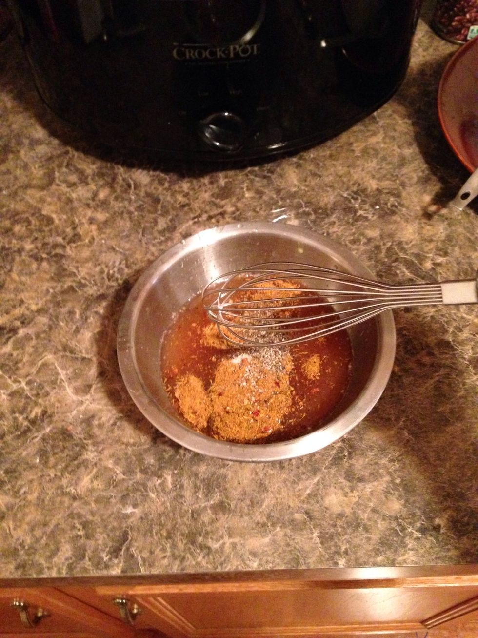 Whisk together well.