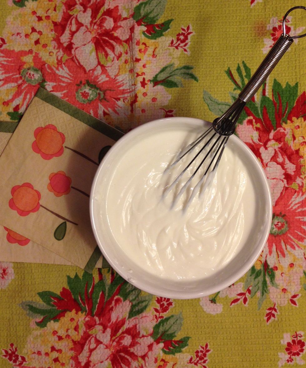 Whisk together yogurt and 2 tablespoons of the agave nectar in a medium bowl \u2013 set aside.