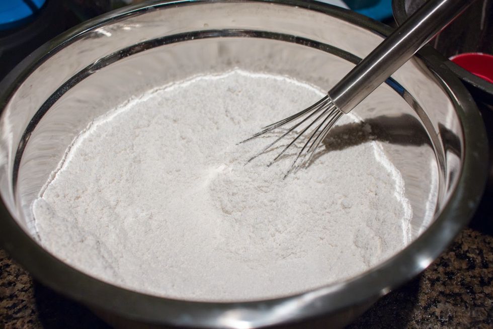 Whisk together your dry ingredients. 