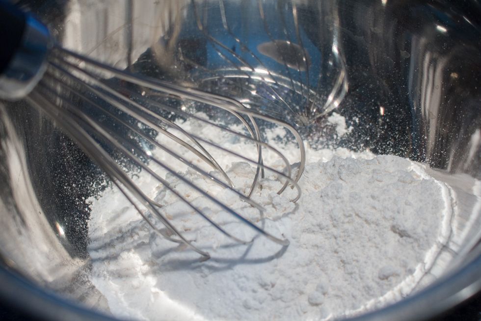 Whisk together your flour mixture.