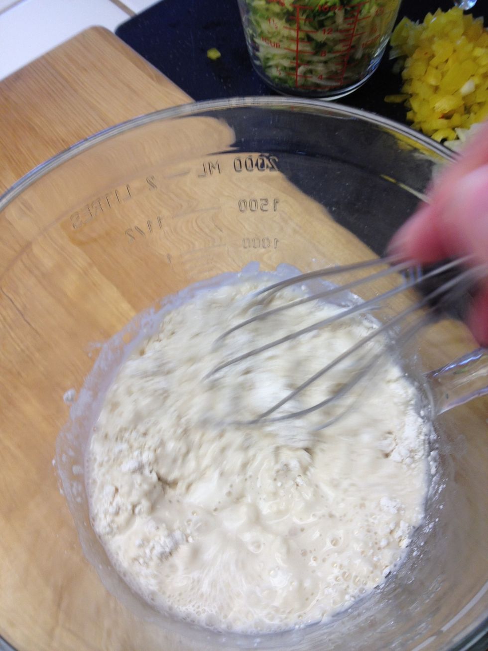 Whisk together