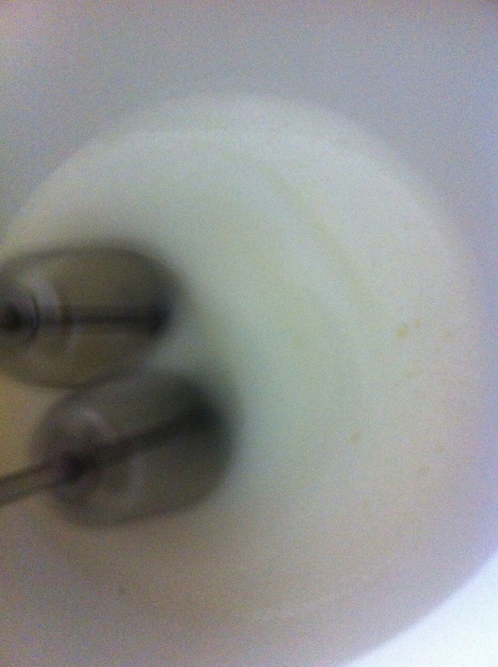 Whisk until it forms peaks