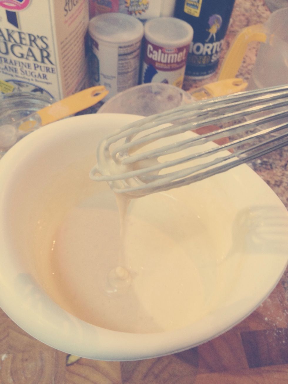 Whisk until lumps are gone.