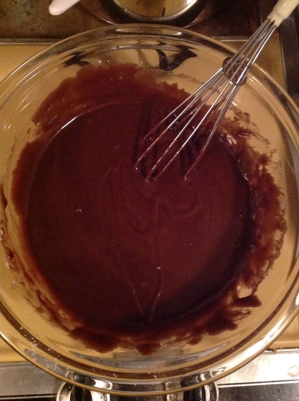 Whisk until there are no chunks left.