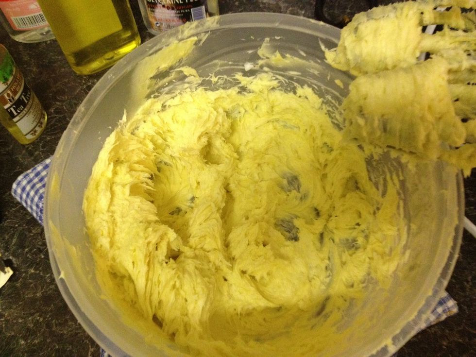 Whisk until you get a whipped consistency.